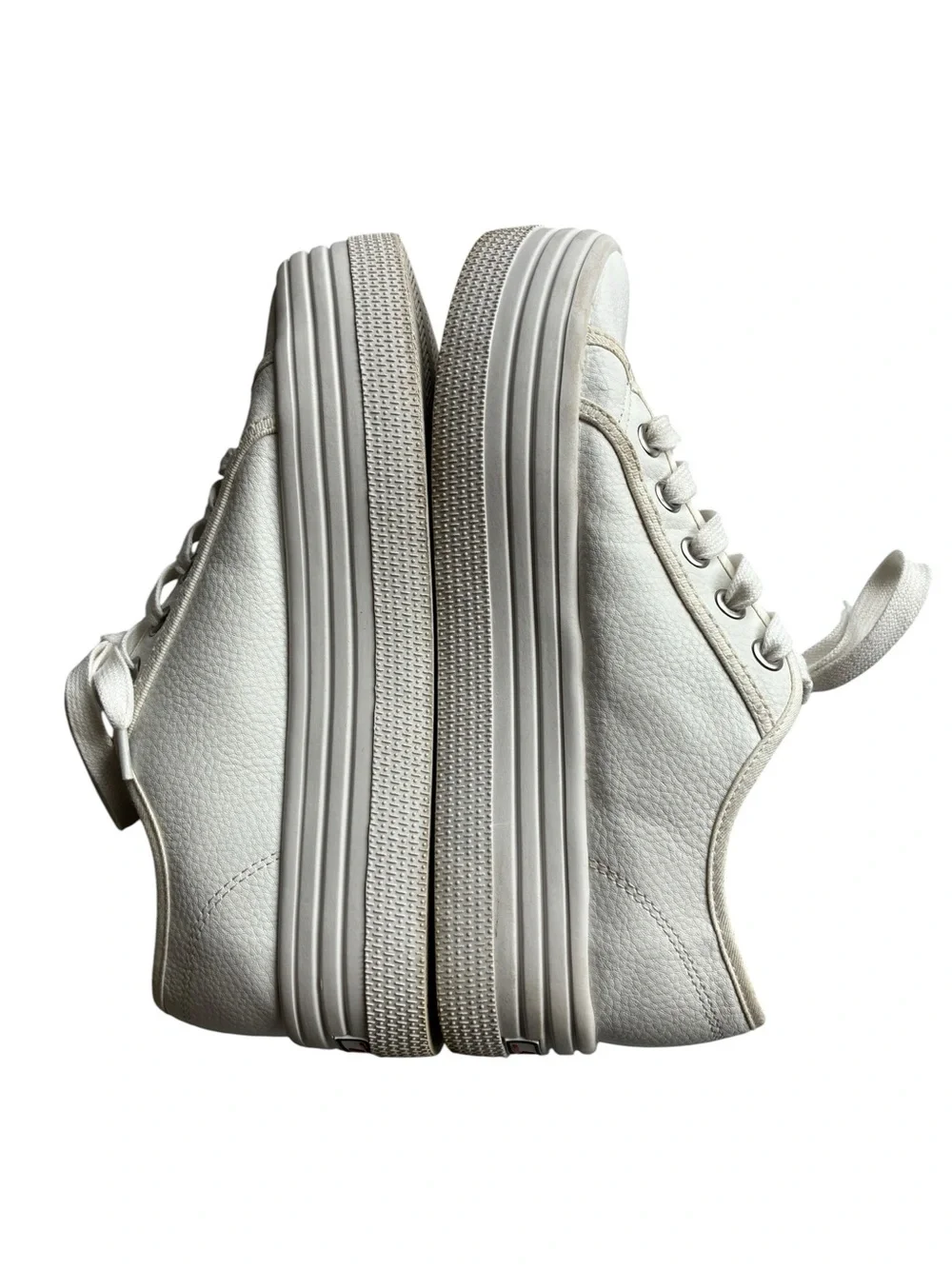 Steve Madden BOBBI30 White Platform Sneakers Women’s Size 8.5